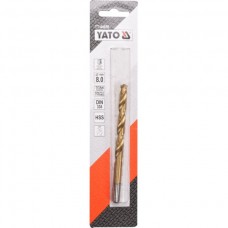 YATO Burghiu pentru metal HSS-TiN, diametru 8.0 mm..